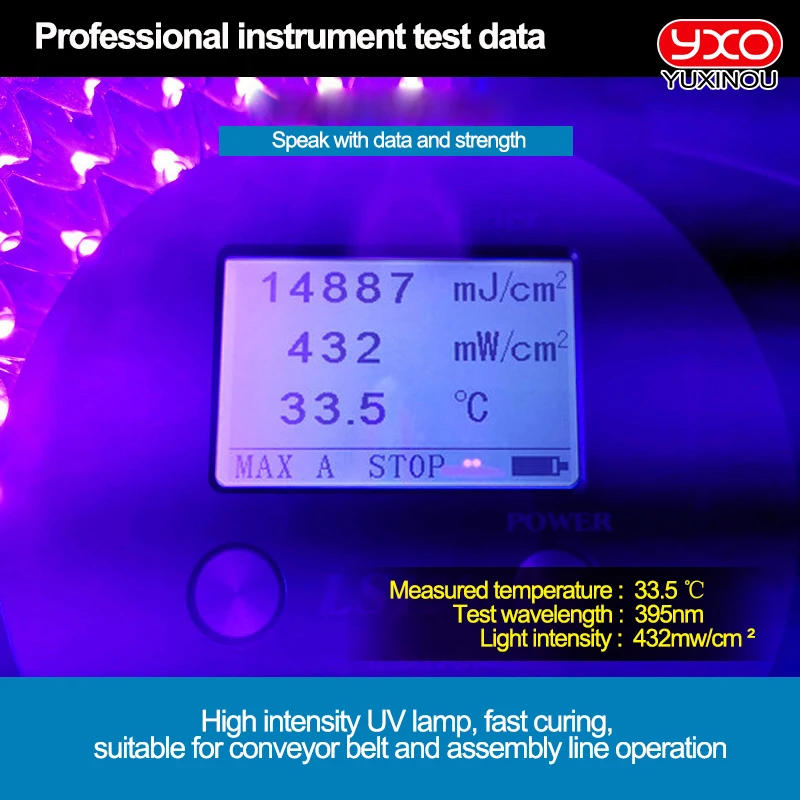 Description Picture 3 of itemER020 High Power LED Glue Shadowles Green Oil Resin 3D UV Ultraviolet Curing Lamp 365nm 395nm 405nm Machine
