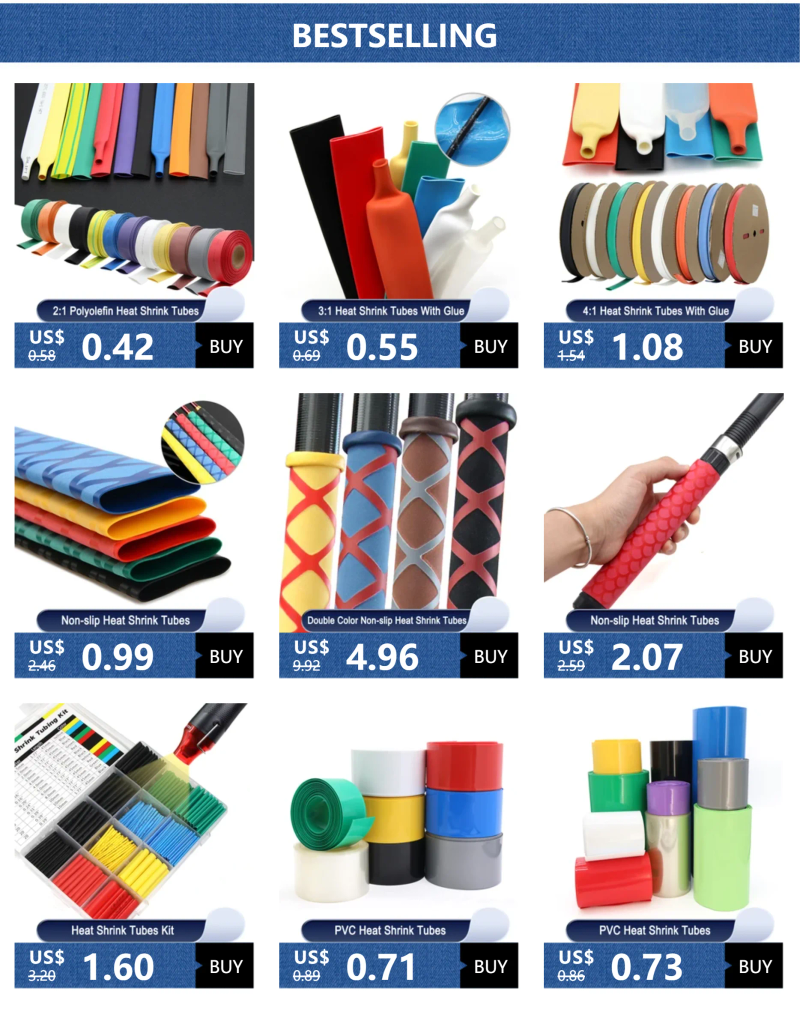 Description Picture 2 of item1~10m Orange Heat Shrink Heatshrink Tube 2:1 Diameter 1mm ~ 50mm Tubing Sleeving DIY Wrap Wire Repair Cable Protecctor