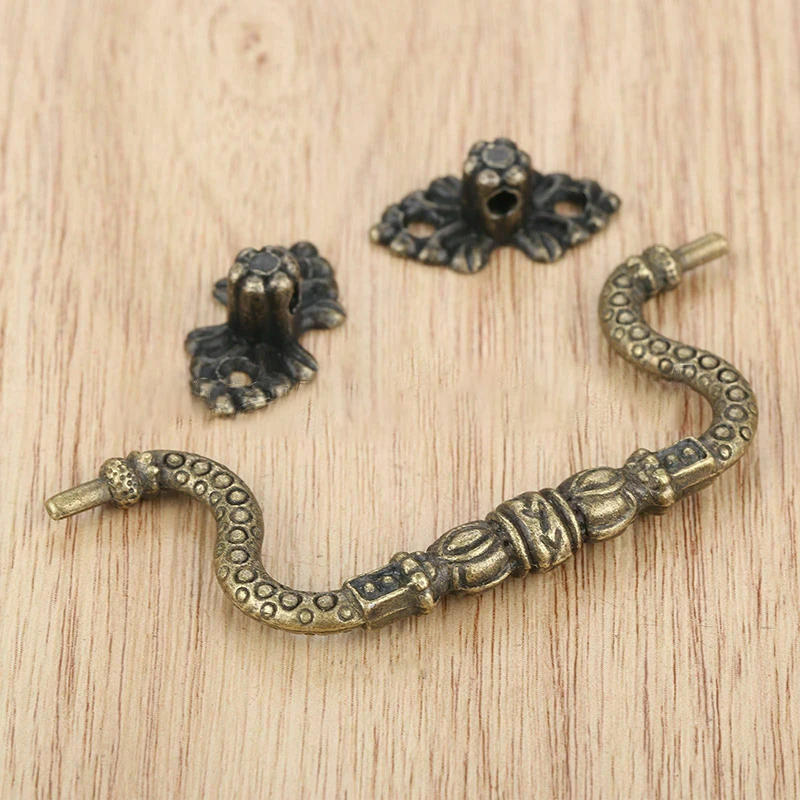 Description Picture 5 of item2pcs Arch Antique Bronze Vintage Cupboard Pulls Drawer Knobs Kitchen Cabinet Handles Furniture Handle Hardware