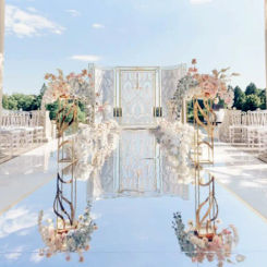 New Arrival White Themes Wedding Centerpieces Mirror Carpet Aisle Runner 1M 1.2M 1.5M 2M Wide For Party Stage Decorations