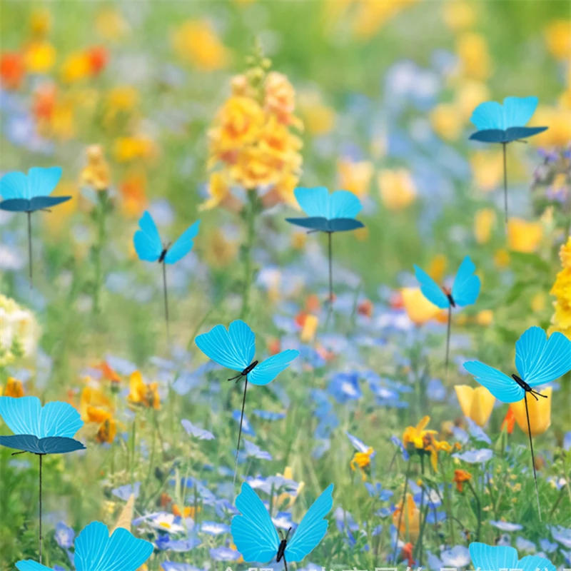 Description Picture 5 of itemGarden Yard Art Butterfly/Flower/Bird/Flamingo/Mushroom Stakes Decoracion Outdoor Decor Gardening Decoration Decorative Stake