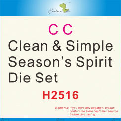 Clean & Simple Season’s Spirit Die Set new dies metal cutting dies stamp DIY molds Scrapbooking die cut crafts H2516
