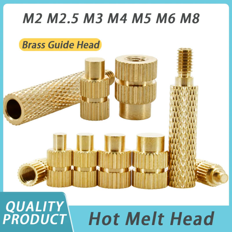 Description Picture 2 of itemBrass Heat Insert Soldering Iron Tip Connector M2 M2.5 M3 M4 M5 M6 M8 3D Printer Insert Holt Melt Nuts Heat Transfer Head Tool