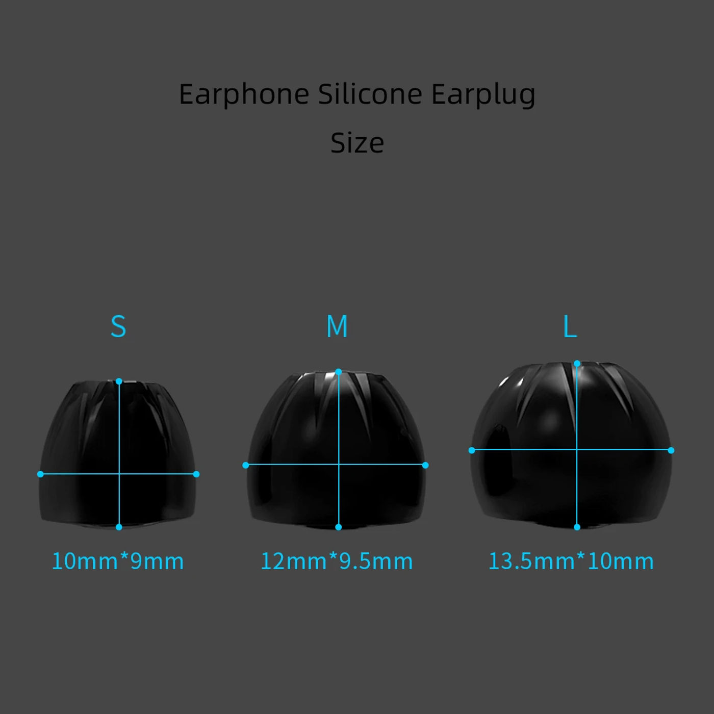 Description Picture 4 of itemKZ 3Pairs (6pcs) Wired Earphone Memory Cotton Earmuffs Rebound Earplugs Headset PU Sponge Memory Sponge Headphones Eartips