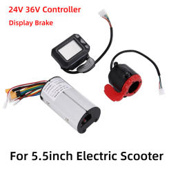 24V 36V 5.5inch Electric Scooter Controller Brake LCD Display Set Controller Brushless Motor Electric Bicycle Accessories
