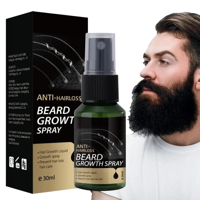 Description Picture 2 of item30ml Beard Growth Spray Beard Growth Serum Hair Growth Essentiall Oil Anti Hair Loss Prevent Baldness Treatments Beard Care