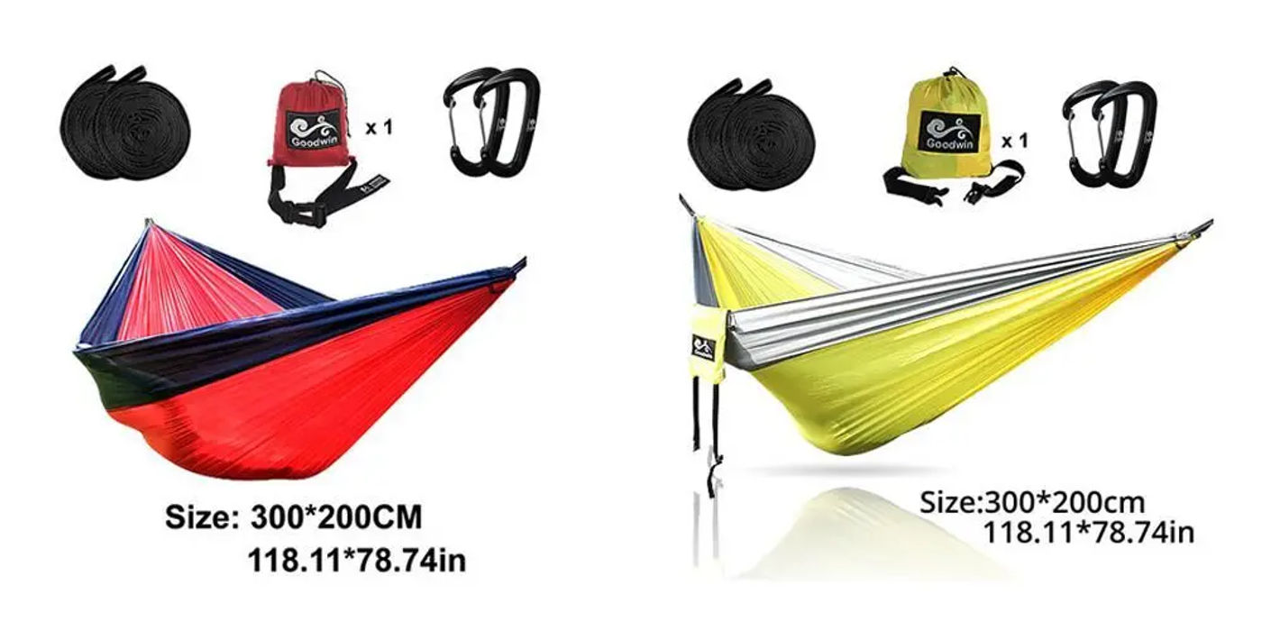 Description Picture 6 of itemUpgrade Camping Hammock Outdoor Tourist Hanging Hammocks Portable Parachute Nylon Hiking Hammock For Backpacking Travel