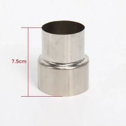 1pc Stove Pipe Extension Reduction Stainless Steel Flue Pipe Reducer Tubing Connector Chimney Adaptor 60/70/80/90/100/110/120mm