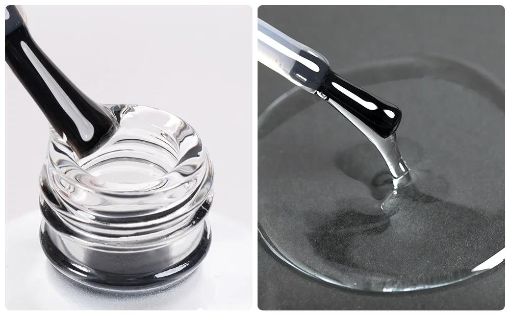 Description Picture 6 of item15ML 2 In 1 Base &Top Coat Gel Nail Polish Transparent Base Gel & Wipe Top Coat Soak Off UV LED Semi-Permanent Nail Varnish