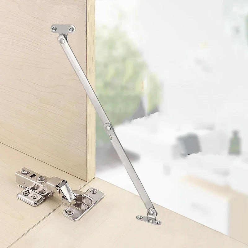 Description Picture 3 of item2Pcs Stainless Steel Furniture Cabinet Door Folding Pull Rod Movable Lift Up Support Rods Hinge