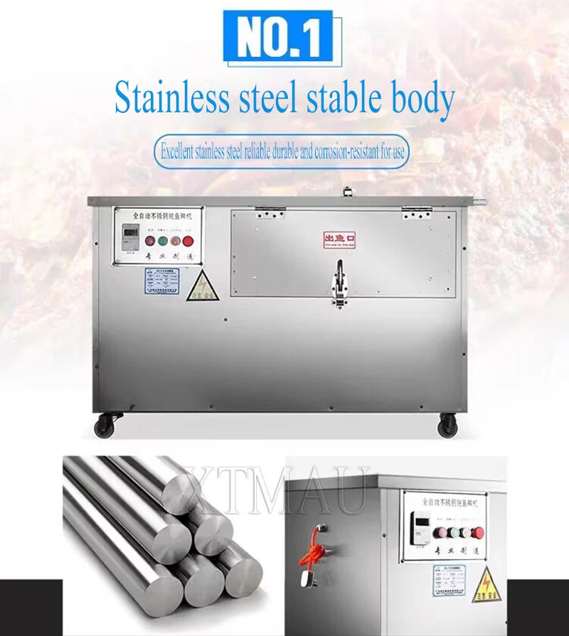 Description Picture 3 of itemElectric Automatic Fish Scale Remover High Efficiency Fish Scaler Fish Cleaning Machine