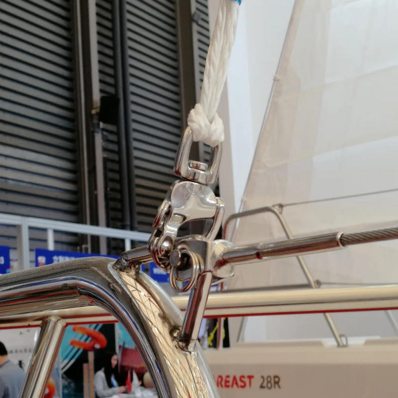 Description Picture 6 of item1pc 316 Stainless Steel Spinnaker Swivel Snap Hook 87mm/128mm Marine Grade Shackle Pin Quick Release Boating Anchor Camp Chain