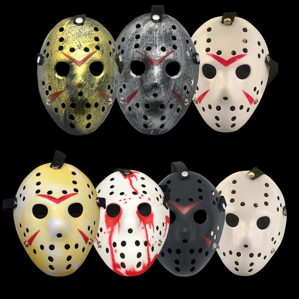 Description Picture 5 of itemHalloween Horror Jason Mask Hockey Cosplay Killer Hallowmas Scary Party Decor Mask Christmas Masquerade Masque V for Vendetta