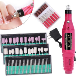 LULAA USB Portable Electric Nail Sander Nail Drill Machine Milling Cutter For Manicure Set Gel Polish Remover Kits Tools