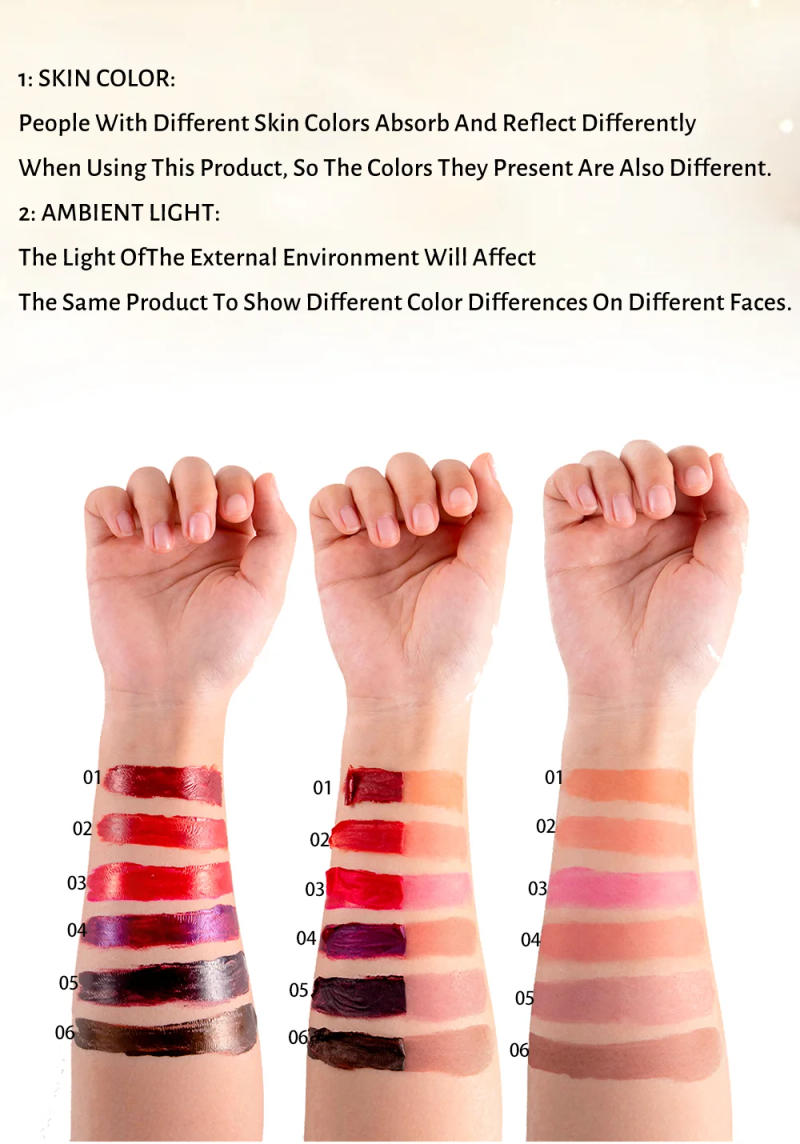 Description Picture 6 of itemTearing lipstick, light texture, strong coverage, lipstick style design, durable waterproof, foggy surface, tearing lip glaze