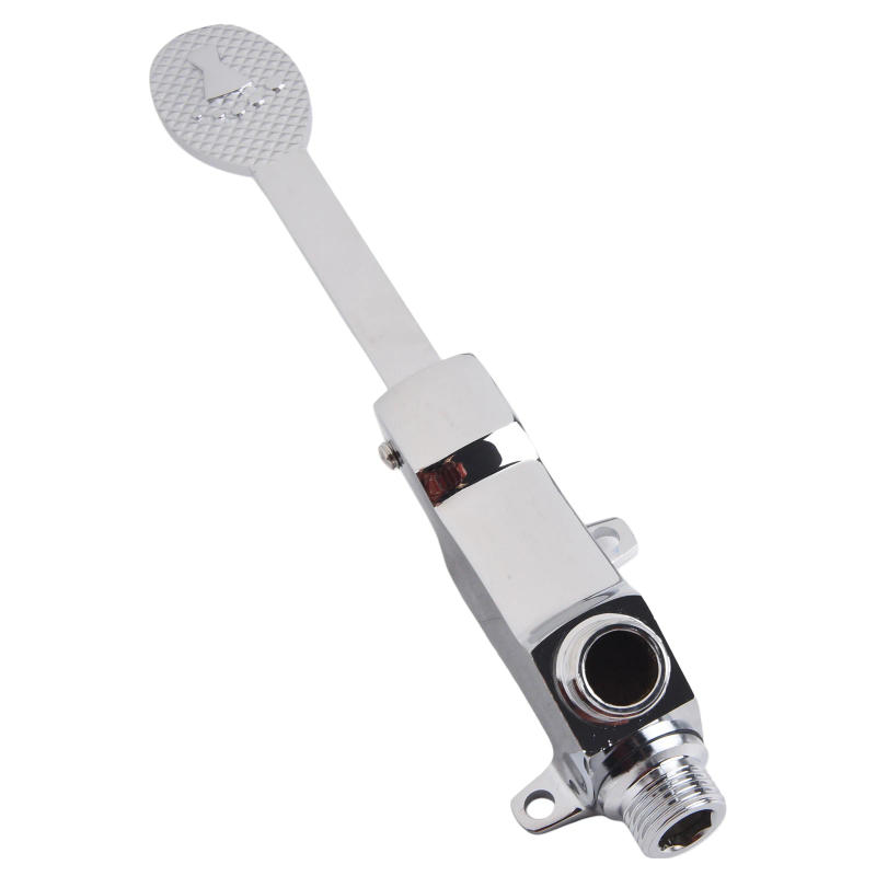 Description Picture 5 of itemSingle Foot Valve 304 Stainless Steel Bathroom Sink Faucet Floor Foot Pedal Control Switch For Hospital School Office Building