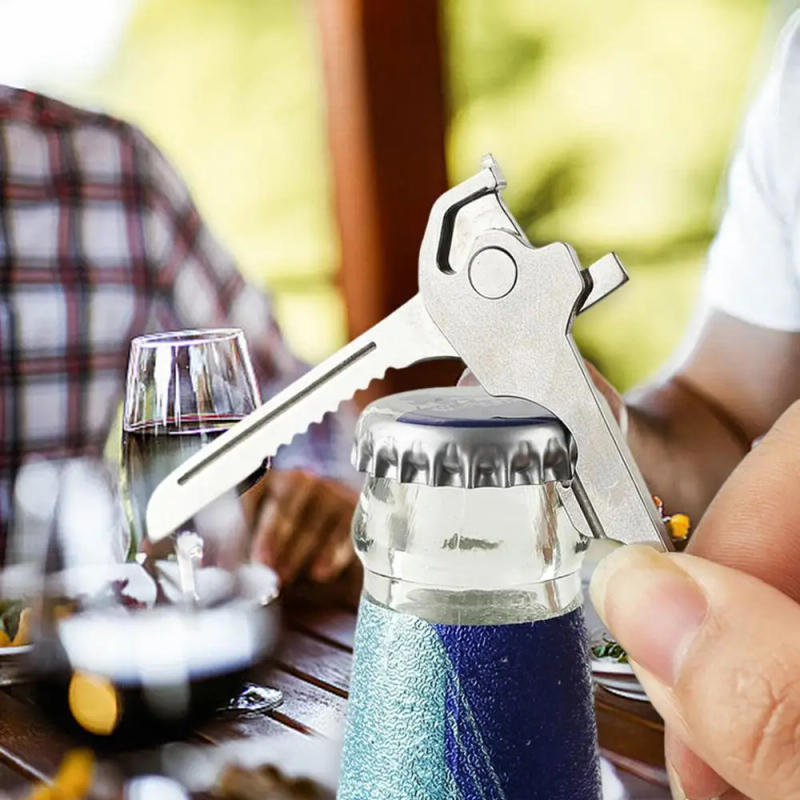 Description Picture 3 of item1pcs Multifunction Bottle Opener Screwdriver Key Shape Phillips Screwdrivers Keychain Pocket Repair Tool Bottle Opener