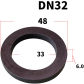 DN32 33x48x6mm