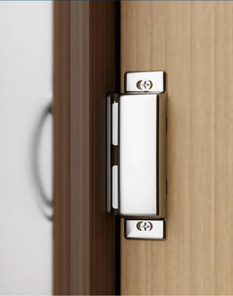 Description Picture 3 of itemmodern Stainless steel cabinet door magnetic suction wardrobe door force  door touch bead cabinet  lock