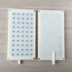 ABS 20.5X10.9cm Rectangular Shower 10mm intubation type interface Shower head 5 * 10 hole Top Spray Shower Head Accessories
