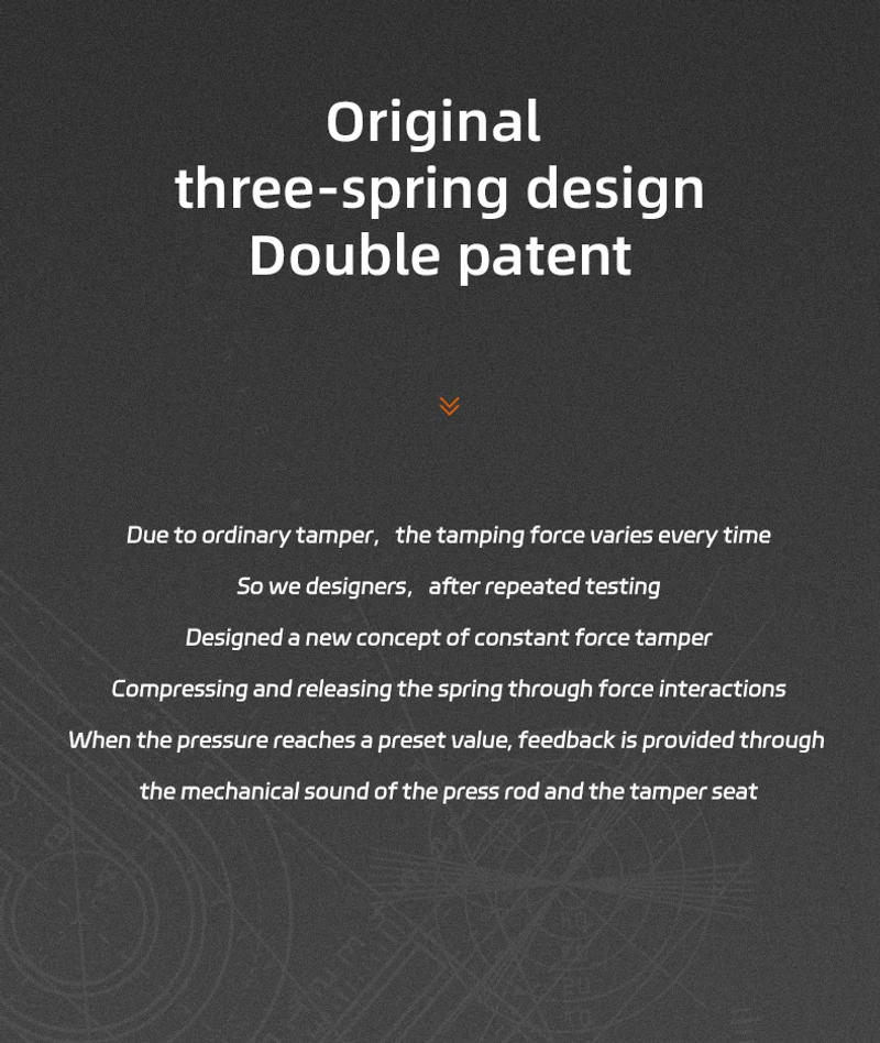Description Picture 5 of item51/53/58.35mm Coffee Tamper 30lb Constant Pressure Espresso Tamper with Calibrated Spring Loaded Coffee Leveler Barista Tools