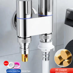 Inlet and Outlet Stainless Steel Inlet Valve Fittings Valve Toilet Parts for Bathroom Balcony Kitchen Use Bathroom Accessories