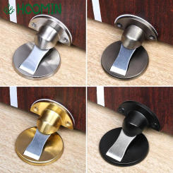 Magnetic Door Stops Furniture Hardware 304 Stainless Steel Door Stopper Hidden Door Holders Catch Floor Nail-free Doorstop