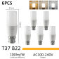 6pcs T37 B22