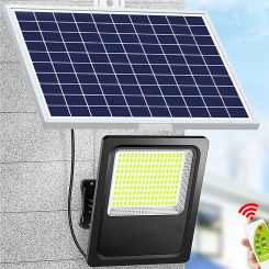 2024 New Solar Flood Light LED Courtyard Outdoor Camping Camp Waterproof New Rural Super Bright Lighting Lamp Street Lights Hot