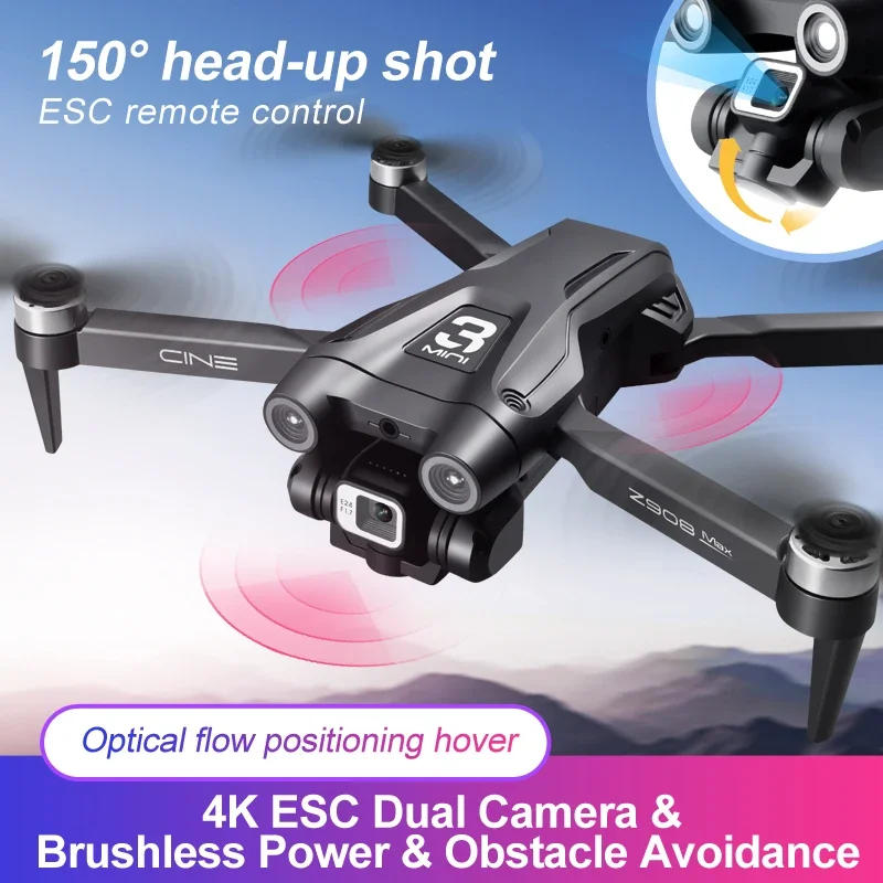 Description Picture 4 of item2024 Z908 Pro Max Drone 8k Professional Dual Camera Gps Wifii Fpv Brushless Motor Obstacle Avoidance Helicopter Quadcop