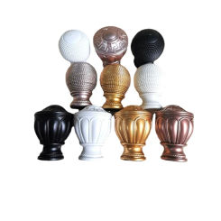 1pc Curtain Rod Head Decorative Head Roman Rod Head Plug Sealing Head Curtain Cap Curtain Rod Accessories Curtain Holdback