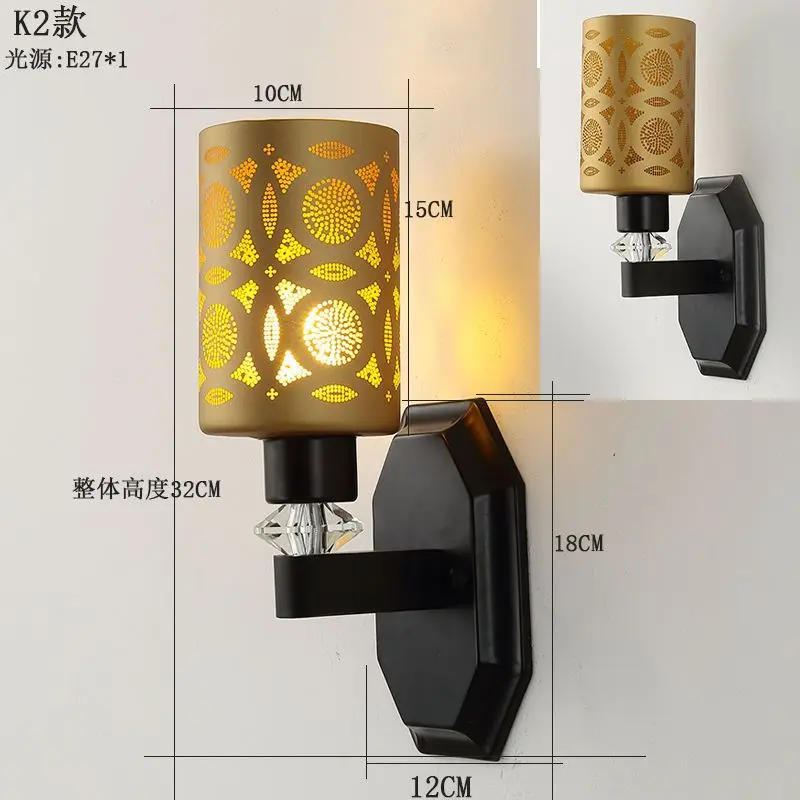 Description Picture 5 of itemNordic creative living room lamp background wall corridor luxury hotel wall lamp online celebrity wall-mounted bedroom