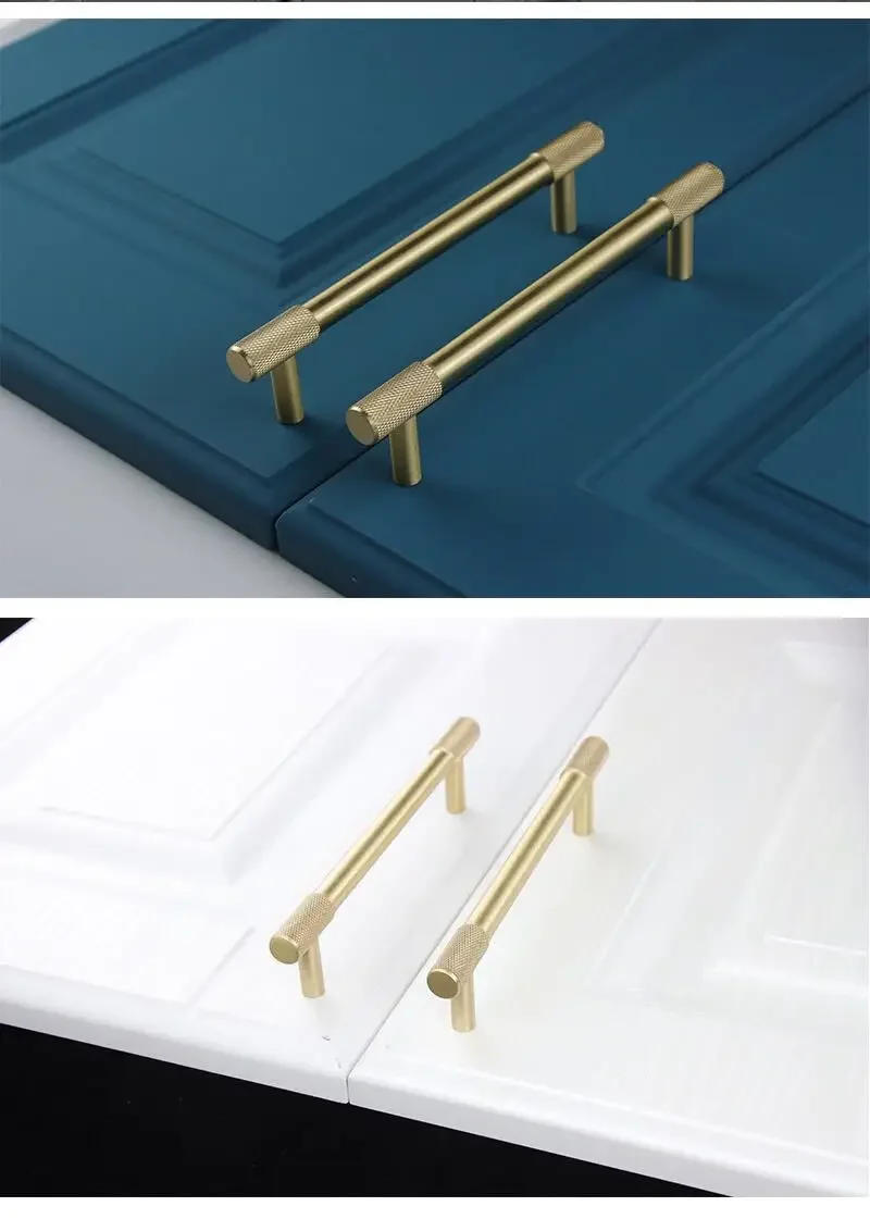 Description Picture 3 of itemSatin Brass Diamond Knurled/Textured Cabinet Knob Kitchen Cupboard Door Pulls Furniture Handle T bar Hardware