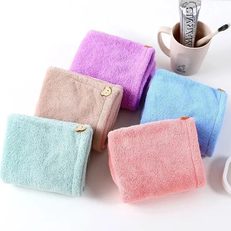 Description Picture 4 of itemSuperfine Fiber Towels Solid Color Towel For Home Bathroom Accessories Bathrobe Dry Hair Cap Quick Drying Women's Bath Towel