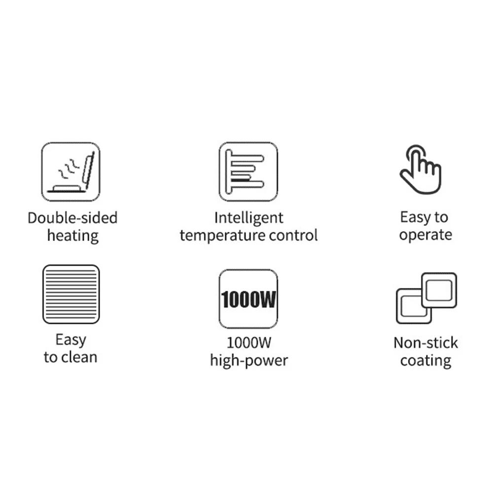 Description Picture 6 of itemElectric Sealed Sandwich Maker with Anti-scald Handle Quick and Uniform Heating Make Stuffed French Toast, Omelets