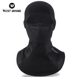 WEST BIKING Winter Cycling Fleece Balaclava Full Face Warm Motorcycle Breathable Mask Running and Skiing Caps Thermal Sport Gear