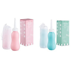 Portable Travel Bidet Straight Nozzles Bidet Sprayers Butt Shower Private Parts Flushing Device Manual Press Flushs