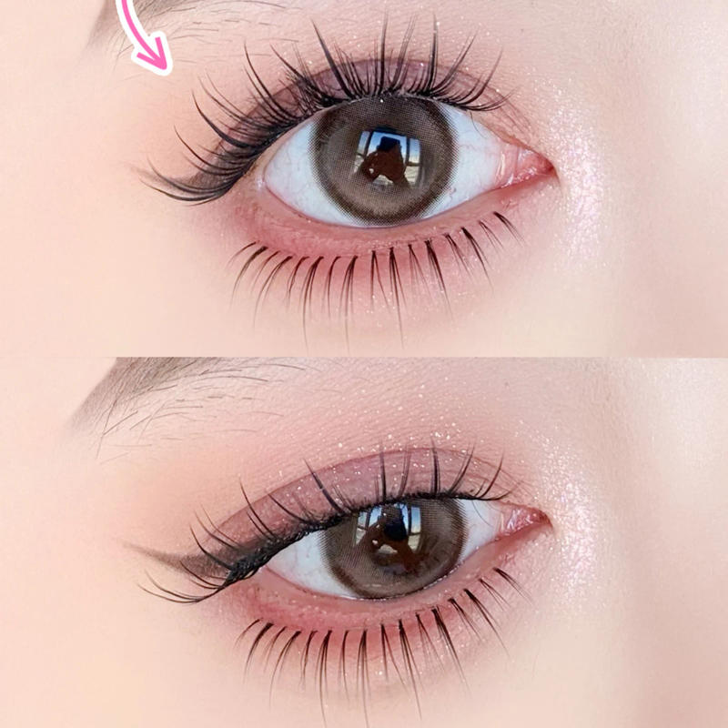 Description Picture 3 of item10 Rows Natural Fluffy Fox-style False Eyelashes Clusters Thick Segmented Lash Clusters Volume Eyelash Extensions For Beginners