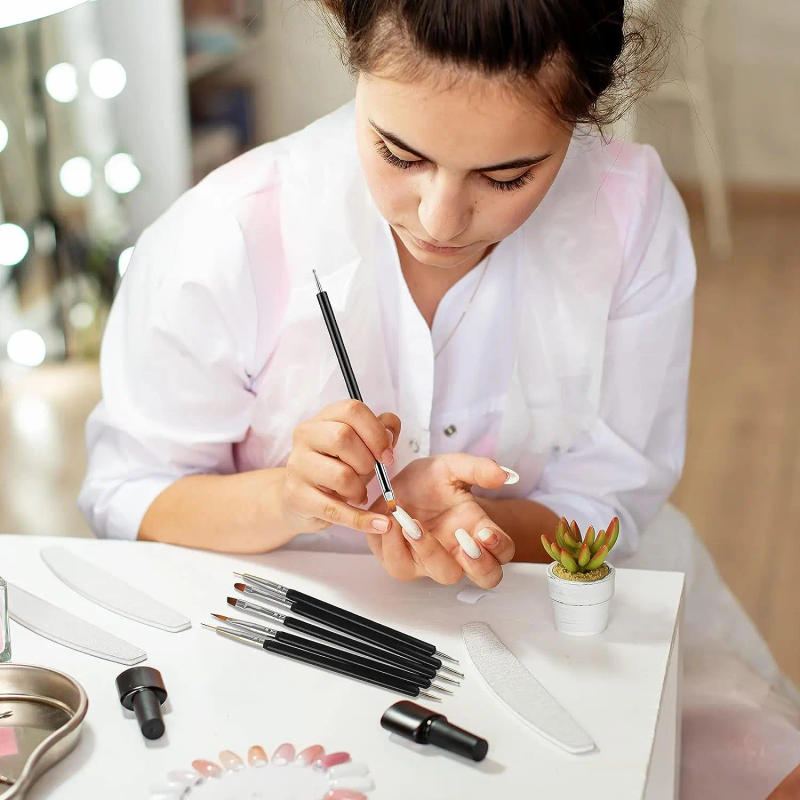 Description Picture 6 of item6/31Pcs Nail Art Brush Design Tip Painting Drawing Carving Dotting Pen FlatFan Liner Acrylic Gel UV Polish Manicure Tools