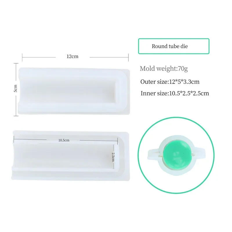 Description Picture 6 of itemSilicone Soap Mold Butterfly Dolphin Round Heart Pipe Tube Soap Mould DIY Handcraft Soap Making Art