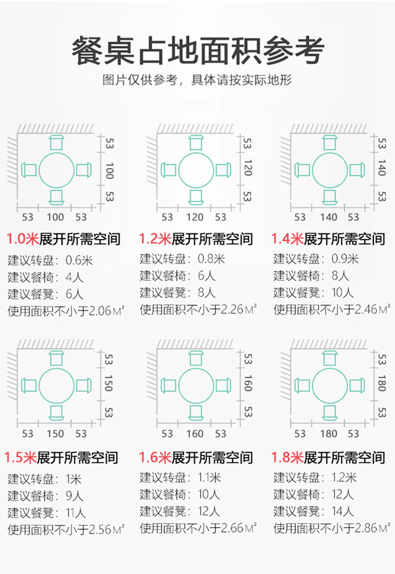 Description Picture 3 of itemFoldable table dining table household small apartment round eating simple rental room 10 people folding large round