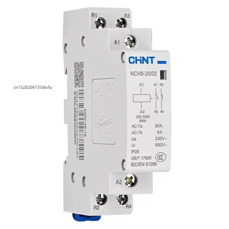 Description Picture 5 of itemNew Original CHINT NCH8-63/20 Modular AC household Mini Contactor 220V 230V 20A 25A 40A 63A 1NO 1NC 2NO 2NC 4NO NCH8-20 25 40