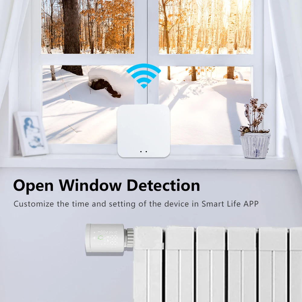 Description Picture 5 of itemTuya Zigbee 3.0 Thermostat Smart TRV Radiator Actuator Valve Thermal Head Programmable Temperature Controller Alexa Google Home