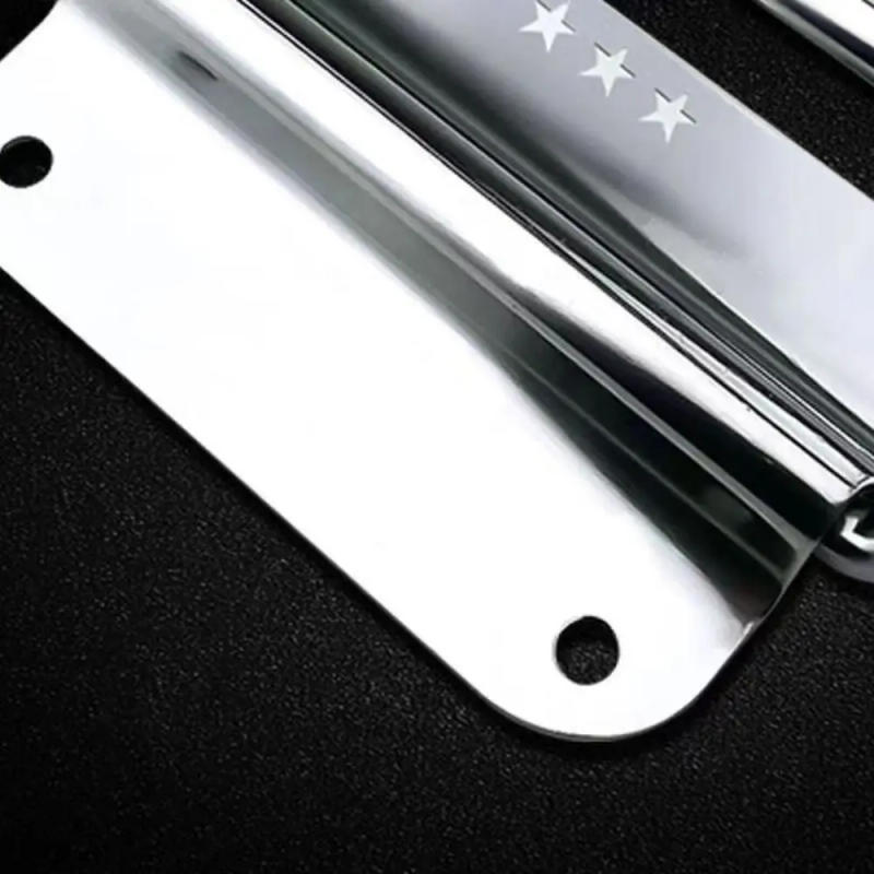 Description Picture 4 of itemStainless Steel Handle Cabinet Drawer Handle Furniture Accessories Silver Simple Door Handle Folding Household Wooden Box Handle