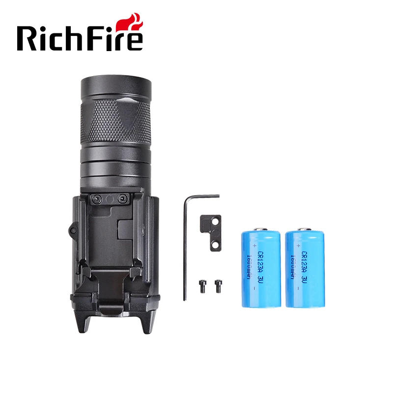 Description Picture 4 of itemRichFire SFD054 Tactical Flashlight SST20+IR850 450LM Rechargeable Torch with 20mm Picatinny Rail Mount for Pistol Handgun Rifle
