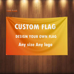 3X5FT Professional Custom Car Motorcycle Team or Conpany Logo Flag Polyester Printed Decoration Banner Tapestry