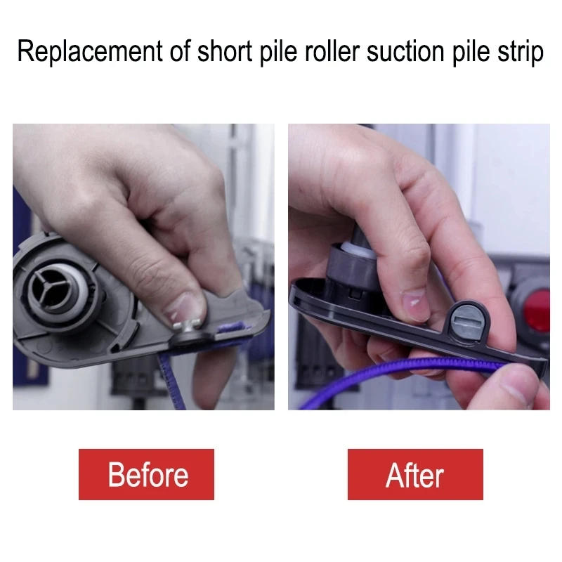 Description Picture 4 of itemFor Dyson V6 V7 V8 V10 V11 Vacuum Cleaner Soft Roller Head Blue Suction Hose Replacement Part Soft Plush Strips Screwdriver