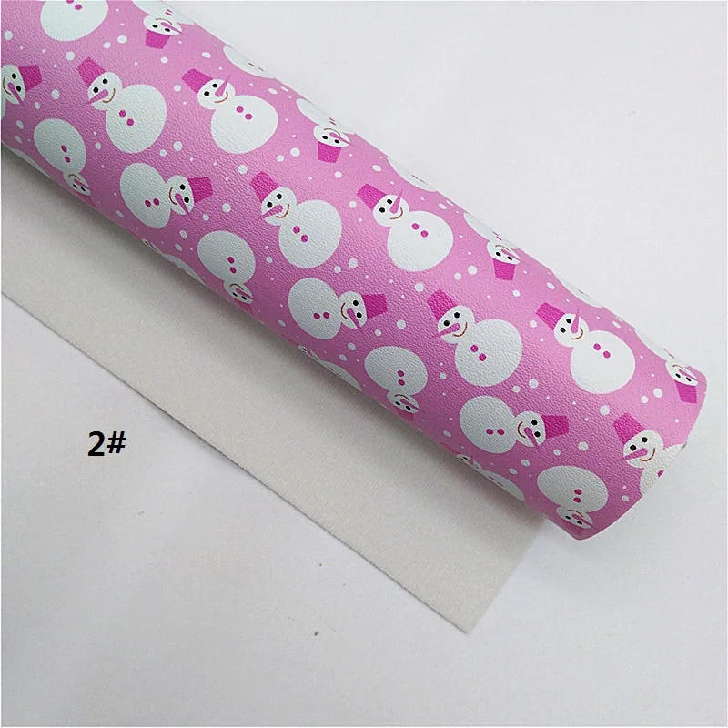 Description Picture 4 of itemPink Glitter Leather Sheets Dots Snowmen Printed Synthetic Leather Hearts Glitter Leather Bows DIY Craft Sheets Mini Rolls W323