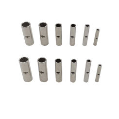 20/50Pcs Butt Wire Connector Copper Bare Tinned Crimp Terminal Sleeve Ferrules Electrical Cable Wire Splice Crimping 26-10AWG