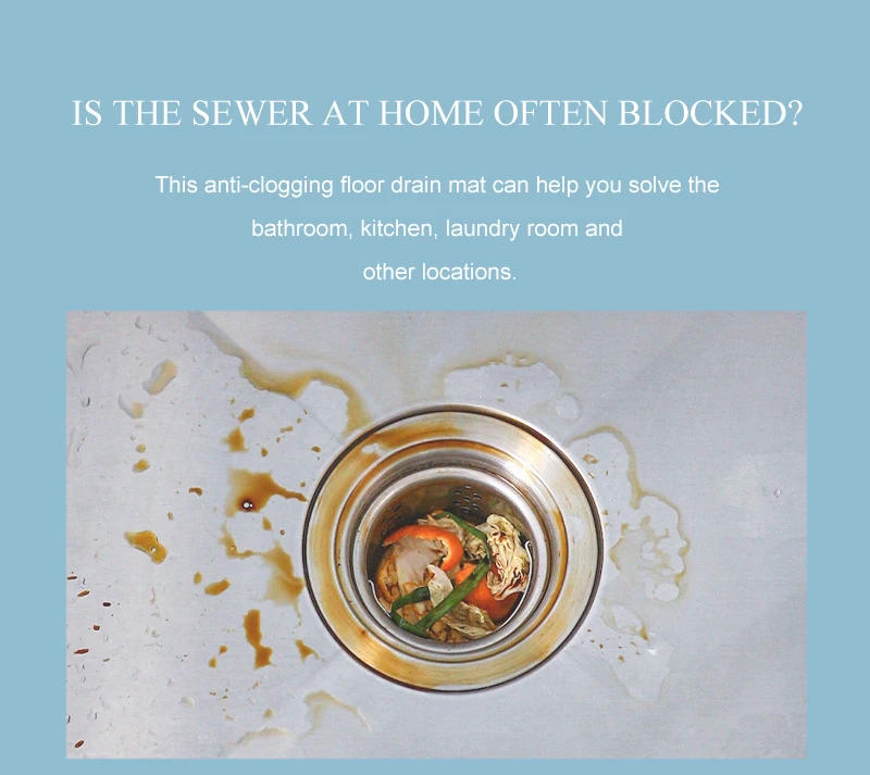 Description Picture 4 of itemHair Filter Sink Anti-blocking Strainer Bathtub Shower Floor for Useful Things For Country House Tools For Home